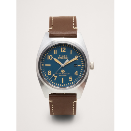 Bananarepublic Expedition Capstone 39mm Leather Strap Watch By Timex