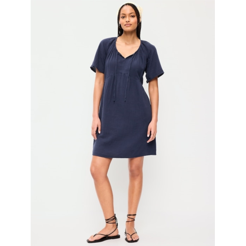 OldNavy Crinkle Gauze Flutter-Sleeve Mini Swing Dress