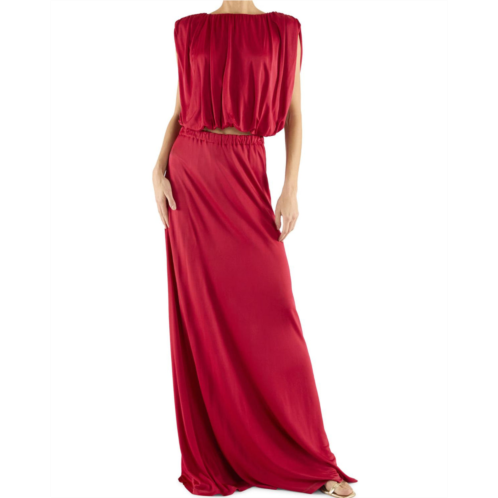 Ramy Brook chris skirt in scarlet red