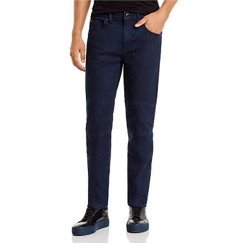 Karl Lagerfeld mens classic soft modal moto pants navy straight leg ups477
