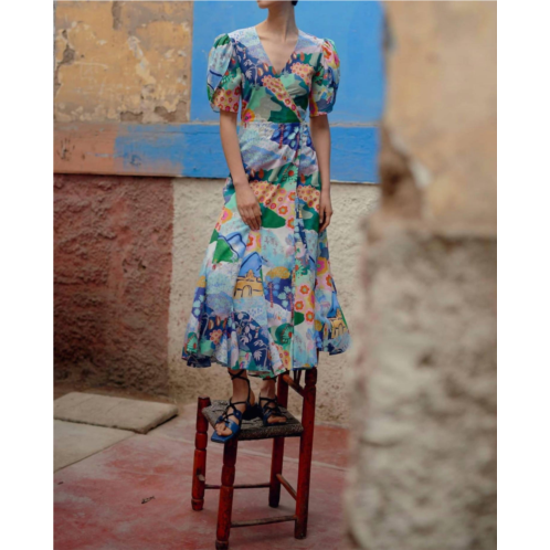 De Loreta izula dress in blue