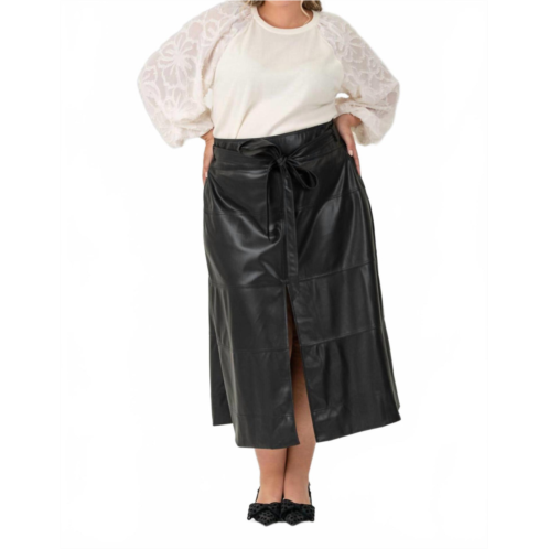 TANYA TAYLOR hudson midi skirt - plus in black