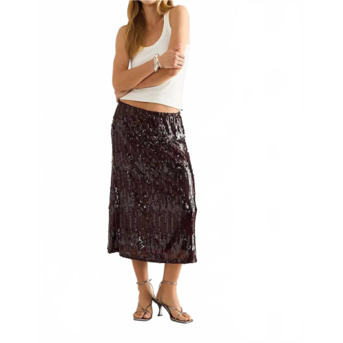 BAUM UND PFERDGARTEN jaino midi skirt in purple