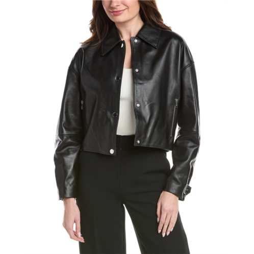 Hugo Boss Boss sassina leather jacket