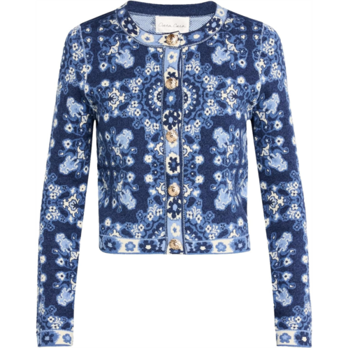 Cara Cara womens livi jacket blue rita tile