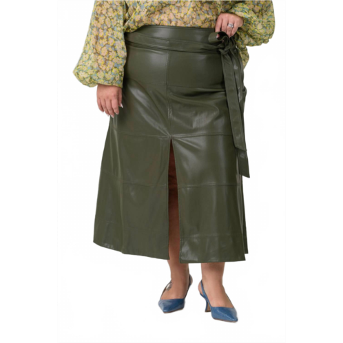 TANYA TAYLOR hudson maxi skirt - plus in olive