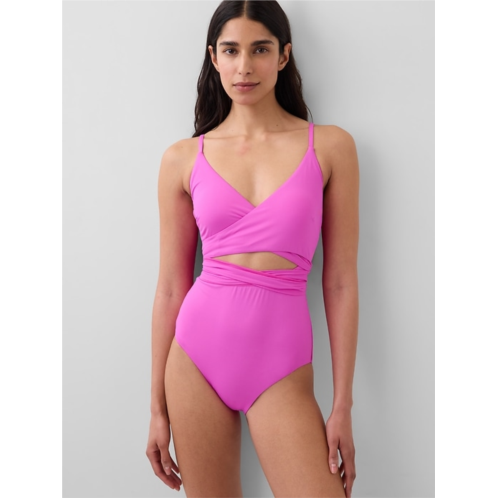 Gap Cutout Wrap One-Piece Swimsuit