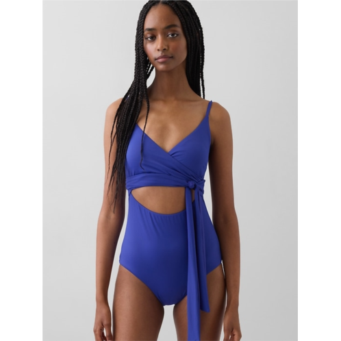Gap Cutout Wrap One-Piece Swimsuit