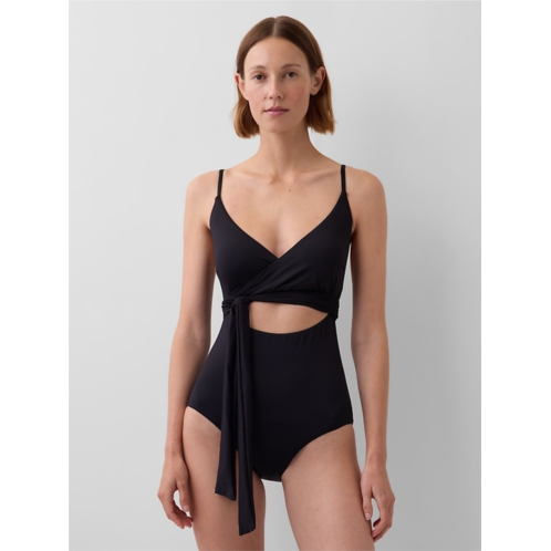 Gap Cutout Wrap One-Piece Swimsuit