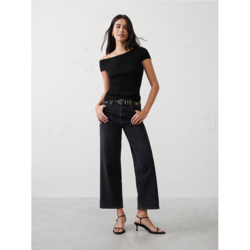bananarepublic Asymmetrical Ribbed Sweater