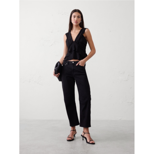 bananarepublic Gathered Ruffle Cropped Top