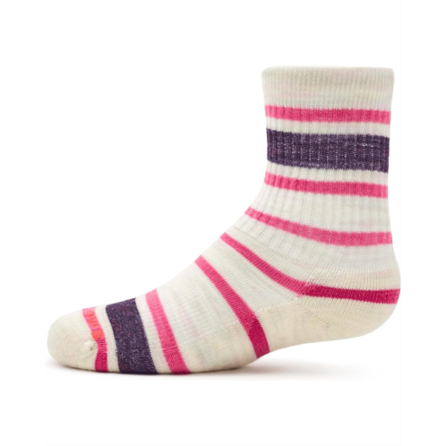 Kids Smartwool Kids Hike Light Cushion Striped Crew Socks (Toddler/Little Kid/Big Kid)