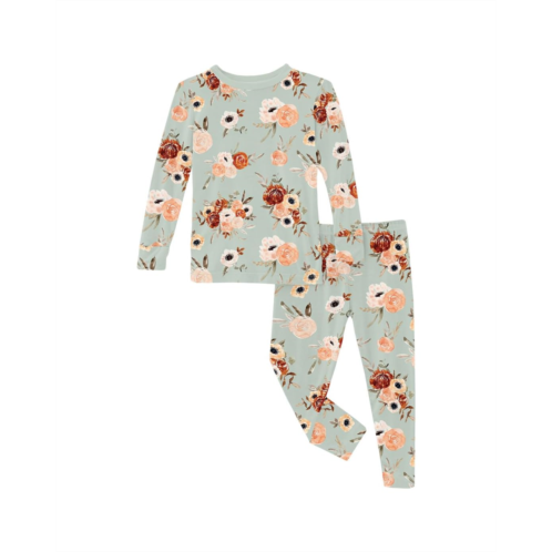 Kids Kickee Pants Kids Print Long Sleeve Pajama Set (Toddler/Little Kid/Big Kid)