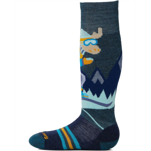 Smartwool Kids Wintersport Full Mountain Moose Pattern OTC Socks (Toddler/Little Kid/Big Kid)