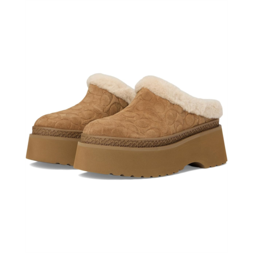 Womens COACH Cecelia Clog In Signature Suede