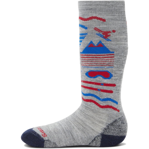 Boys Smartwool Kids Wintersport Full Cushion Ski Day Over-the-Calf Socks (Toddler/Little Kid/Big Kid)