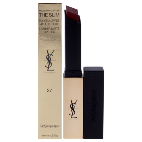 Yves Saint Laurent rouge pur couture the slim matte lipstick - 27 conflicting crimson by for women - 0.08 oz lipstick