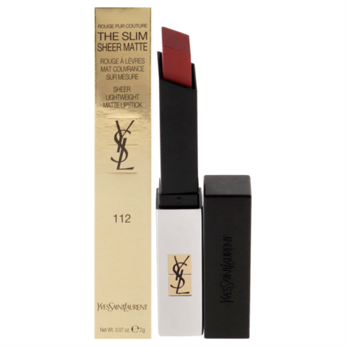 Yves Saint Laurent rouge pur couture the slim sheer matte lipstick - 112 raw rosewood by for women - 0.07 oz lipstick