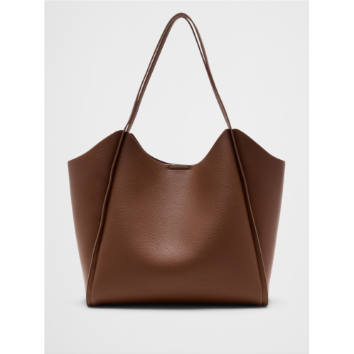 bananarepublic Vegan Leather Modern Bucket Tote