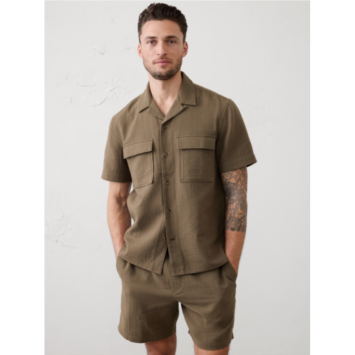 bananarepublic Standard-Fit Double Weave Resort Shirt