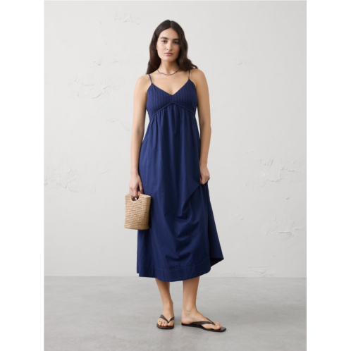 bananarepublic Pleated Voile Long Midi Dress