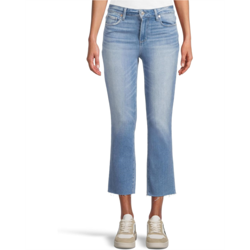 Paige Cindy Crop Seamed Belt Loops Raw Hem in Mesmerize