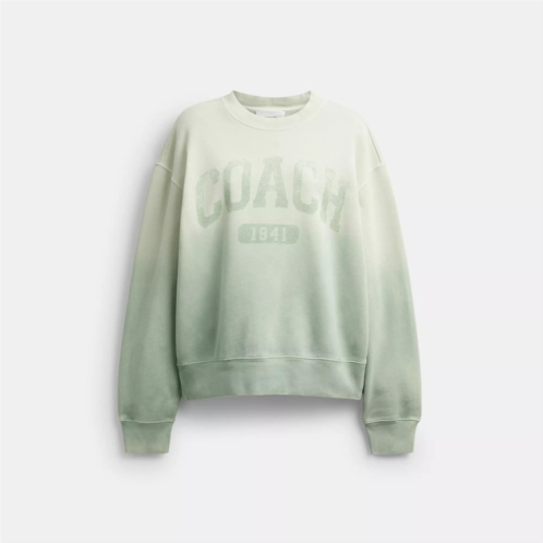 Coach Outlet ombre sporty crewneck sweatshirt in organic cotton