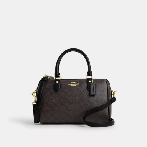Coach Outlet rowan satchel bag in signature canvas