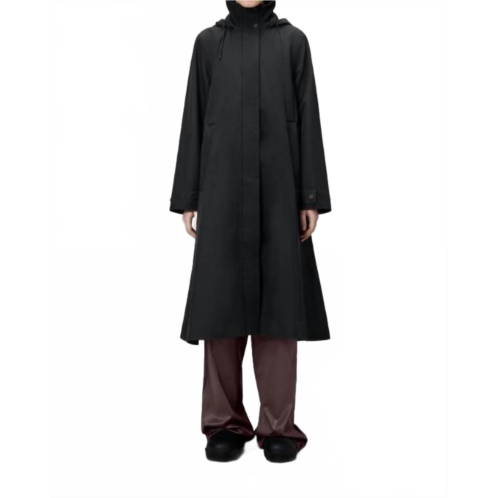 Rains suva vision softshell a-line waterproof jacket in black