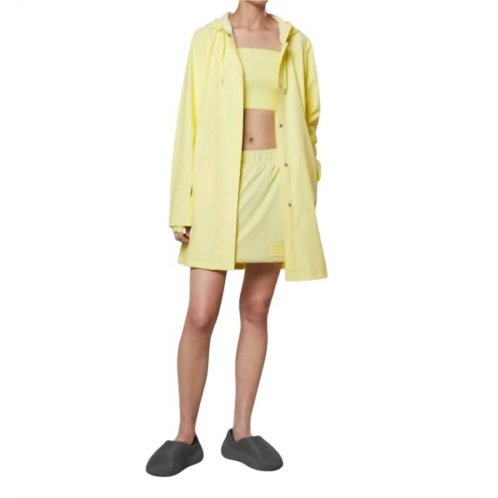 Rains a-line waterproof jacket in straw