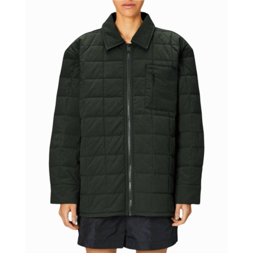 Rains unisex giron liner overshirt in green
