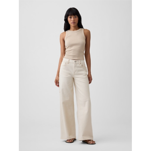 Gap Mid Rise Wide-Leg Carpenter Jeans