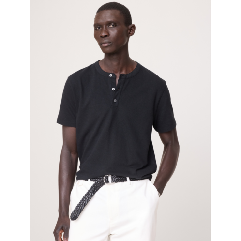 Bananarepublic Mesh Henley T-Shirt