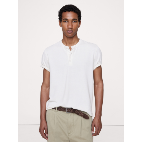Bananarepublic Mesh Henley T-Shirt