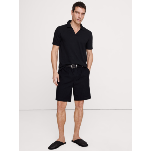 Bananarepublic Mesh Johnny-Collar Polo