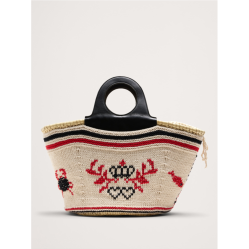 Bananarepublic POEvoa Large Embroidered Basket By Entrudo