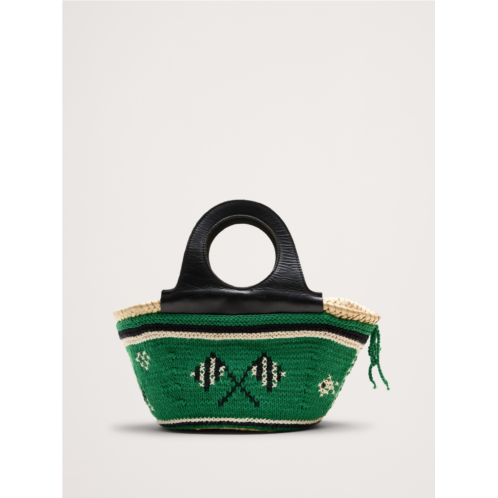 Bananarepublic Caxinas Mini Embroidered Basket By Entrudo