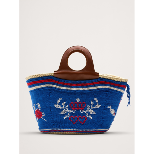 Bananarepublic POEvoa Large Embroidered Basket By Entrudo