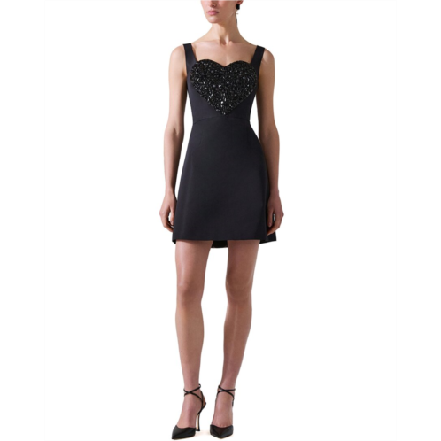 Carolina Herrera silk sweetheart neck dress