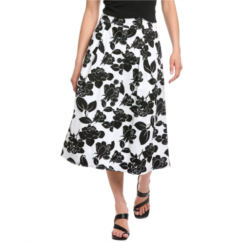 Carolina Herrera floral mid skirt