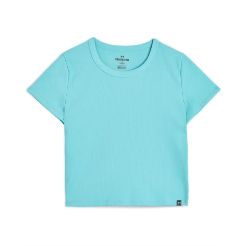 Girls Under Armour Kids Rival Ribbed Short Sleeve T-shirt (Big Kids)