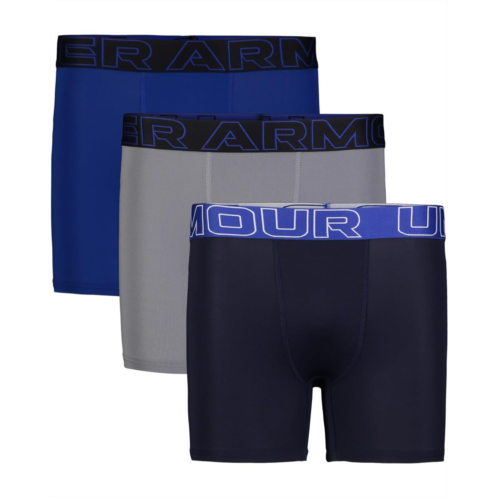 Boys Under Armour Kids Under Armour Kids Performance Tech Solid 3-Pack Boxer Briefs (Big Kids)