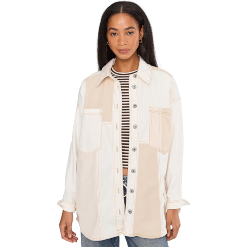 Womens Free People Ivory Mountain Roads Shirt