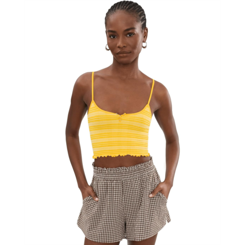 Womens Free People Snap Into It Henley Crop