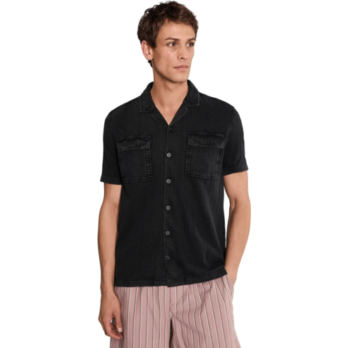 Mens John Varvatos Amadora Camp Collar Shirt