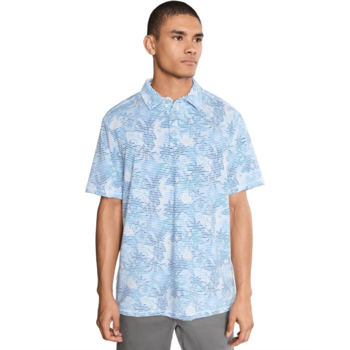 Mens Tommy Bahama Costa Wave Palm Azul Polo