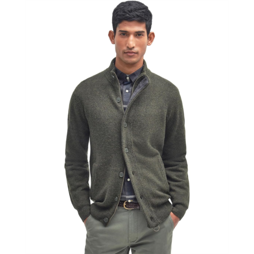Mens Barbour Essential Patch Zip Through Knitted Jumper