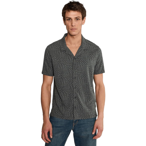 Mens John Varvatos Cillian Camp Collar Shirt
