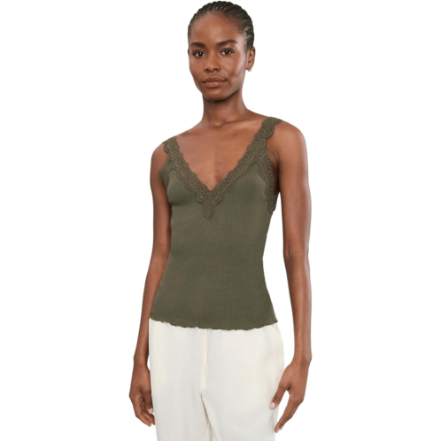 Womens Madewell Lace V-neck Tank