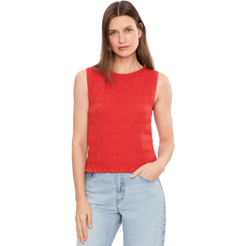 Womens Madewell Smocked Boatneck Tank